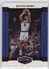 2021-22 Panini Chronicles Plates and Red /149 Quentin Grimes #419 Patch r9d