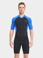 Mens Shorty Wetsuit Dive Sail Medium Neoprene Suit Surf Snorkeling Spearfis