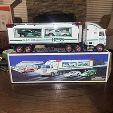 1997 Hess Trucks Toy Truck & Racers - Tested Working Lights