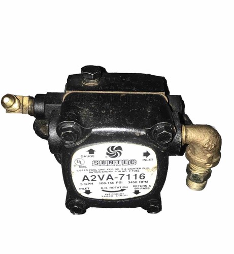 Suntec A2VA-7116 single Stage Oil Burner Pump - Beckett AF AFG Boiler Furnace