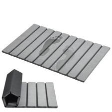 AWW Foldable Stone Bath Mat, Super Absorbent Diatomaceous Earth Mats, Non-Sli...