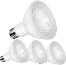 PAR30 LED Long Neck Flood Light Bulbs, 4 Count Pack of 1 , Daylight White