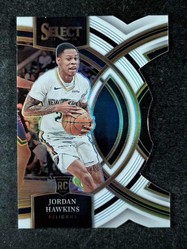 2023-24 Panini Select JORDAN HAWKINS 95/149 RC White Die-Cut Prizm Premier #124