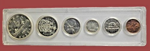 🇨🇦 Uncirculated 1960 Queen Elizabeth II Silver Coin Set Canada