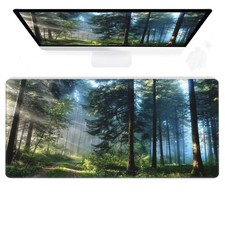 Desk Mat,Forest Extended Gaming Mouse Pad for Office Work  Game,Computer Key...