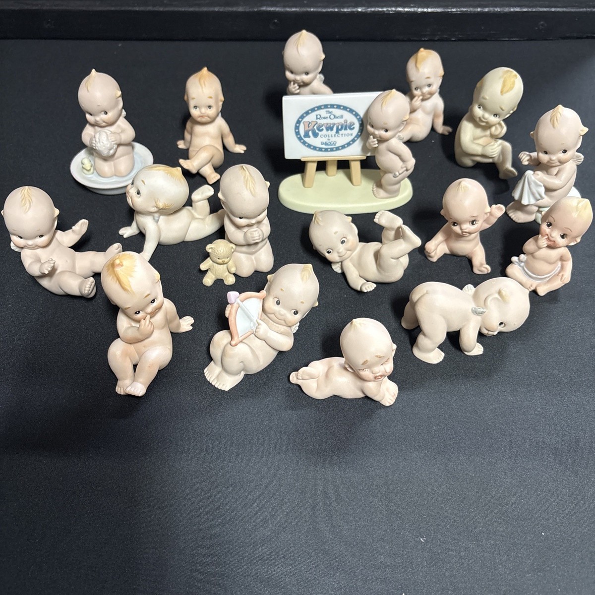 Vintage 1990s Kewpie Baby Figurines Lot 17 Pieces Includes Retail 