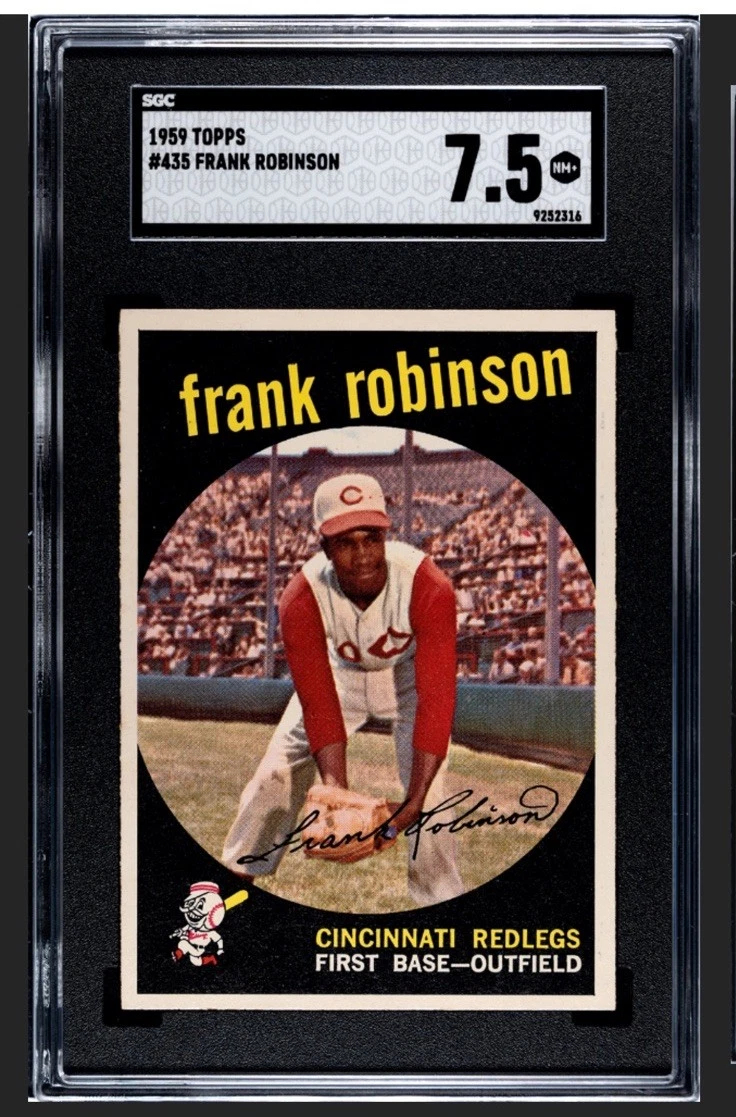 Frank Robinson Baseball Cincinnati Reds Grade 7.5 Sports Trading