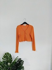 H&M Girls Orange Cardigan UK 10-12 YRS