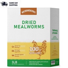 Non-GMO 3LB Dried Mealworms: Nutritious Treat for Wild Birds and Small Animals