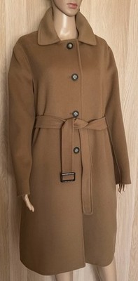 Max Mara hand-sewn camel wool coat IT 40 DE 36 FR 38 GB 8 US 6 Wollmantel