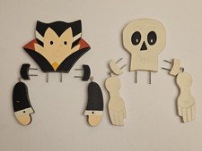 Halloween Pumpkin Decorating Kit Lot of 2  Vampire and Skeleton