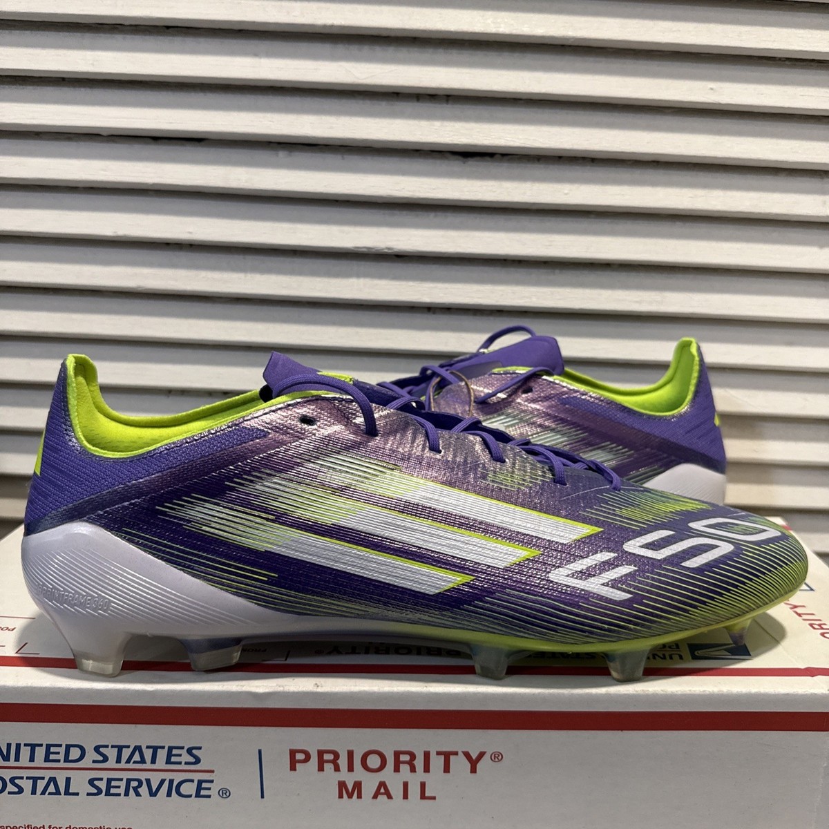 Adidas F50 Elite FG Soccer Cleats Radiant Blaze Purple JH7615 Men’s Size 12 New Adidas Adizero F50 Elite FG Soccer Cleats Radiant Blaze Pack  main image 4