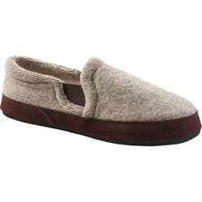 Acorn Z5129 Men's Fave Gore Slipper in Grey Ragg Wool Size 10.5-11.5