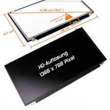 15,6" LED Display matt passend für Toshiba Satellite L50-B-278 WXGA HD 1366x768