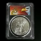 2021 $1 ASE American Silver Eagle Type1 PCGS MS70 1st Strike Cleveland 1 of 1000