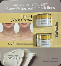 StriVectin TL Advanced Tightening Neck Cream Plus Size 1 oz 30 ml Lot of 2 jars