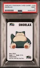 Snorlax #143 Pokemon Trading Card Game Mini KFC 1998 Nintendo WOTC PSA 9