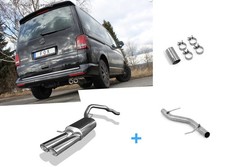  Racing-Sportauspuff-Anlage VW T5 4motion Caravelle Kombi Multivan 2x88x74