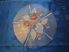 Tortenplatte, original Waltherglas, sehr dekorativ, Evita Satin-Rose