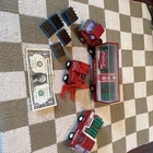 Vintage Buddy L Coca-Cola Bottling Delivery Trucks  & Lift With 6 Extra Cases