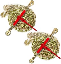 AYMMIC 5/16"-3/8" Ratchet Load Binder 5/16" G70 Transport Chain Kit 10'