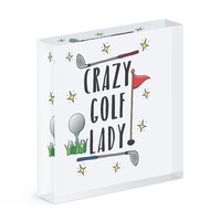 VerrüCkte Golf Damen Acryl Foto Block Rahmen Lustig Mutter Muttertag
