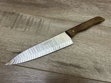 Vintage L’Hermitage Wood Handle Chef’s Knife Stainless Steel Japan