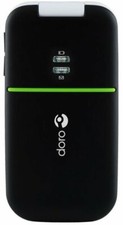 BLACK DORO PHONEEASY 410gsm CELLULAR 2G GSM FLIP CELL PHONE FIDO ROGERS CHATR