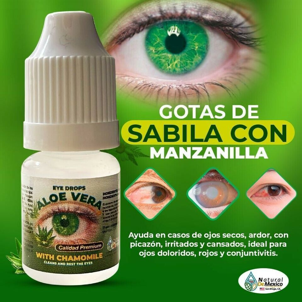 Gotas para los ojos Aloe Vera de Sabila / Aloe Vera eye drops Sabila 4
