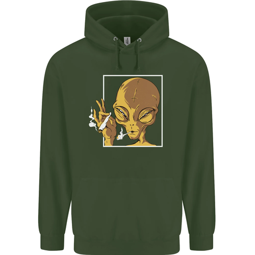 An Alien Smoking Weed Childrens Kids Hoodie - Picture 50 of 84