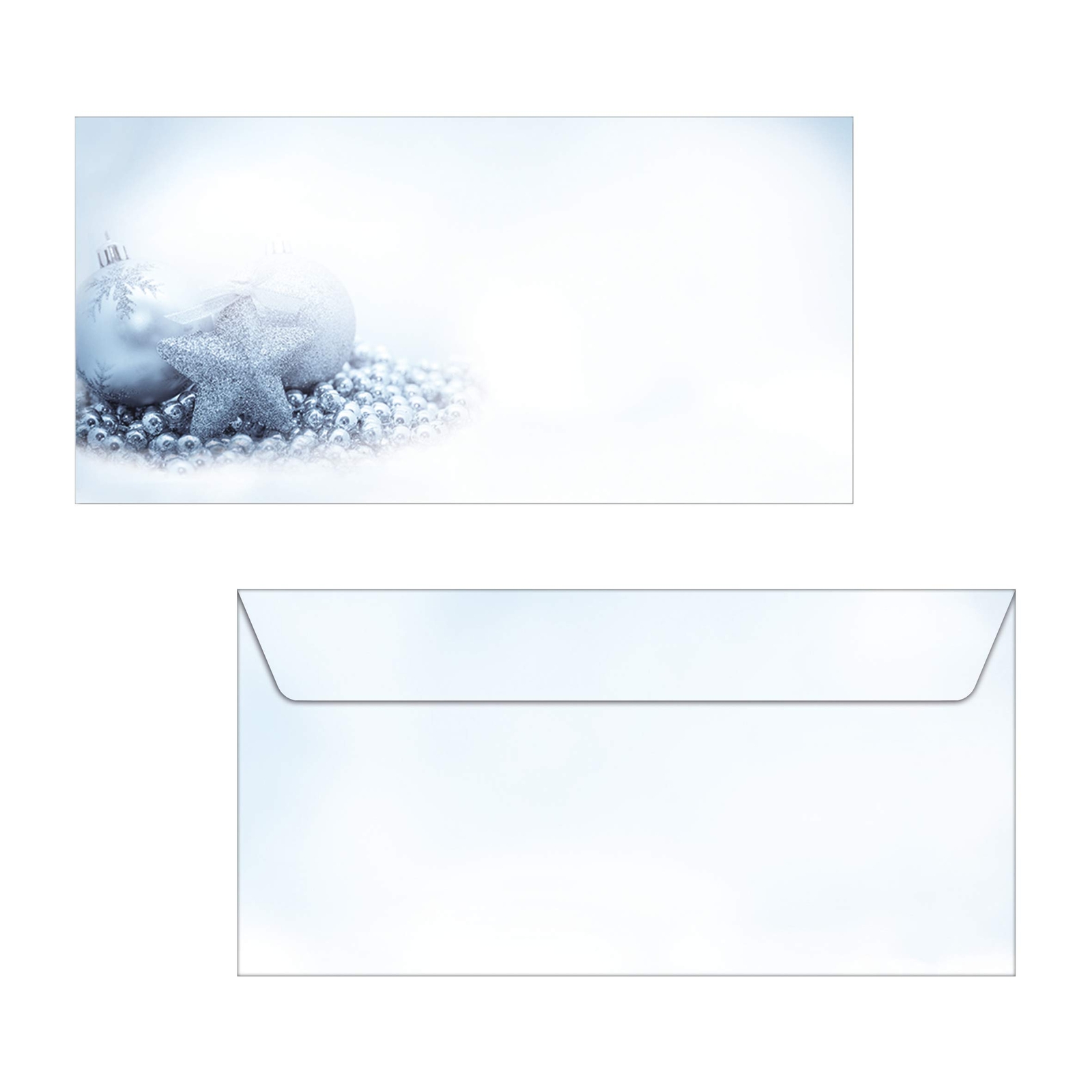 SIGEL DU081 Christmas envelopes "Blue Mystery", DL, without window, 90 gsm, 50 P