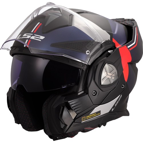 LS2 Motorcycle Helmet Advant X Ultra FF901 - Flip Helmet With Sun Visor - Picture 8 of 21