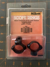 MILLETT  Extension Rings, Turn - In Style, Matte, 1"  Rings P/N# EX00004 - HIGH