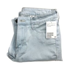 H M Skinny Light Blue Ankle Jeans Light Wash Denim