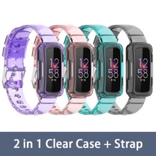 Silicone For Fitbit Inspire 1/2 HR Ace 2 Ace 3/Luxe Watch Band Strap Transparent