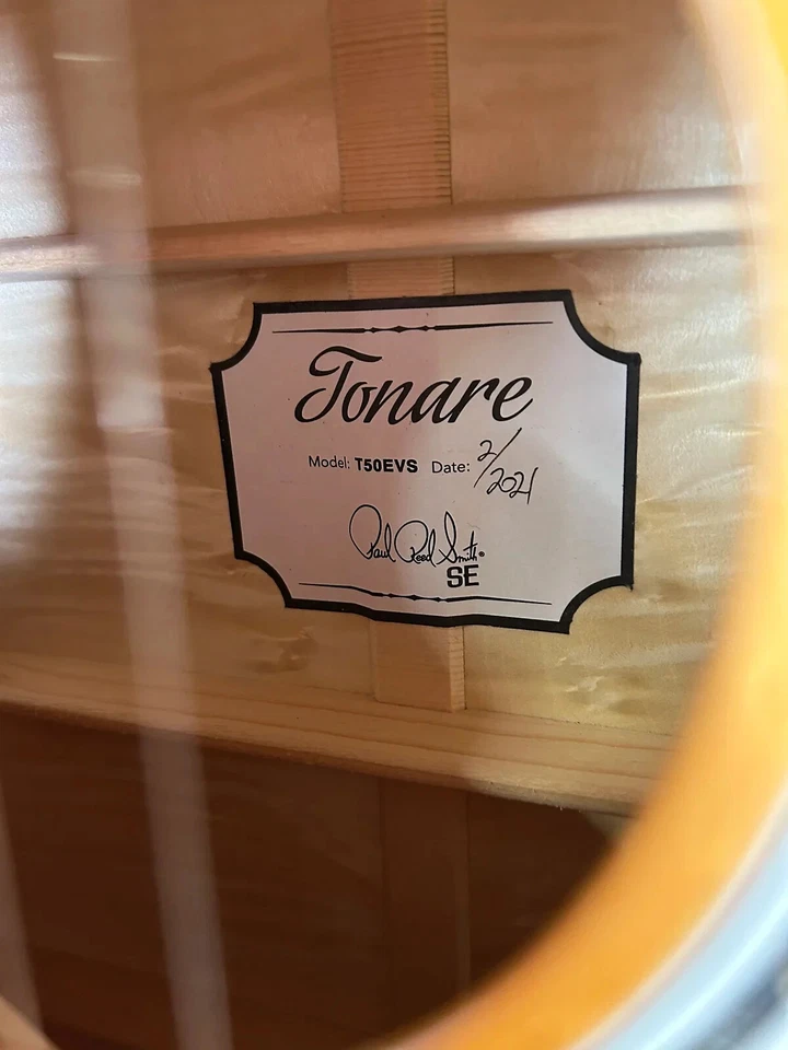 PRS SE Tonare T50EVS Acoustic-Electric, Vintage Sunburst - Image 4 of 4