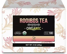 Soeos Rooibos Tea, Rooibos Tea Organic, Rooibos Tea Bags 100 Count, Naturally in