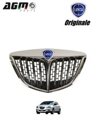 GRIGLIA RADIATORE FREGIO LOGO CROMATA ANTERIORE ORIGINALE LANCIA DELTA 735491042