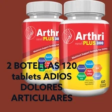 2  PACKS ARTRIPLUS 120 TABLETS NO MAS DOLOR ARTICULAR