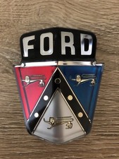 1950 1951 Ford Hood Emblem Pad And Bezel - Car And Station Wagon