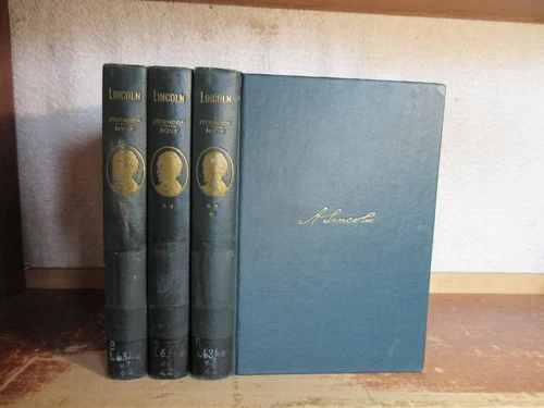Old ABRAHAM LINCOLN TRUE STORY OF A GREAT LIFE Book Set PRESIDENT CIVIL WAR LOT