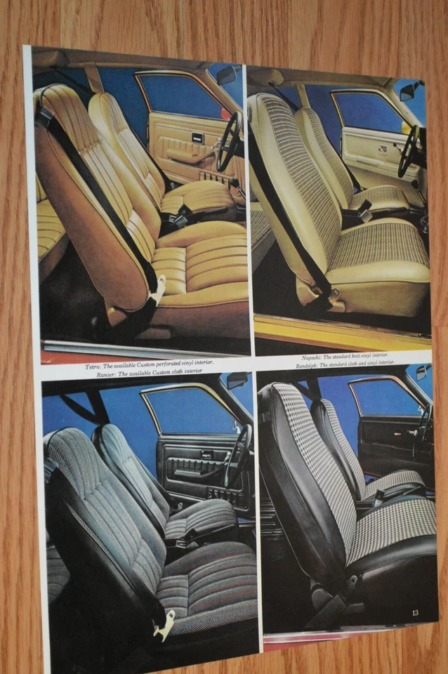 1974 CHEVY VEGA FEATURES / INTERIOR ORIGINAL DEALER ADVERTISEMENT PRINT AD 74 - Image 2 of 2