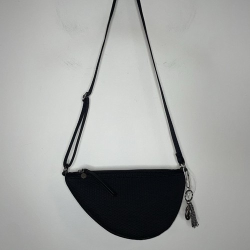 The Sak Tess Black Woven Sling Crossbody Bag Black Neoprene - Picture 6 of 10