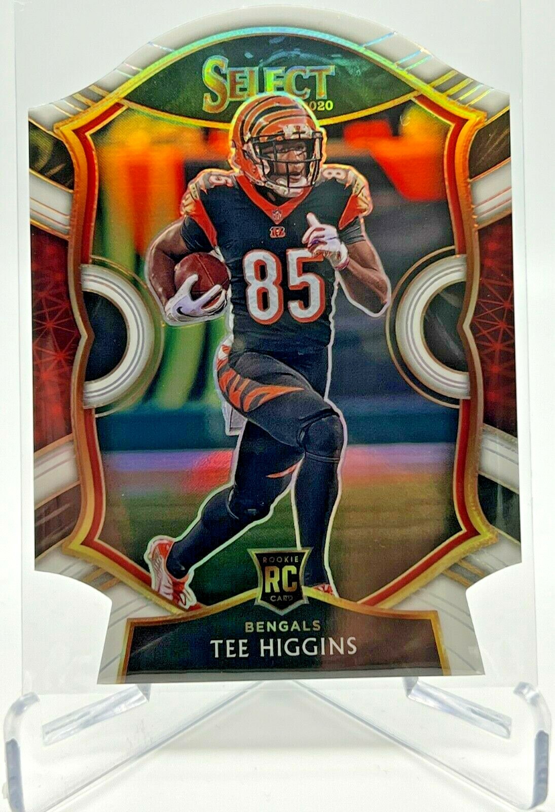 Tee Higgins RC 2020 Select WHITE DIE CUT SP - ROOKIE #60
