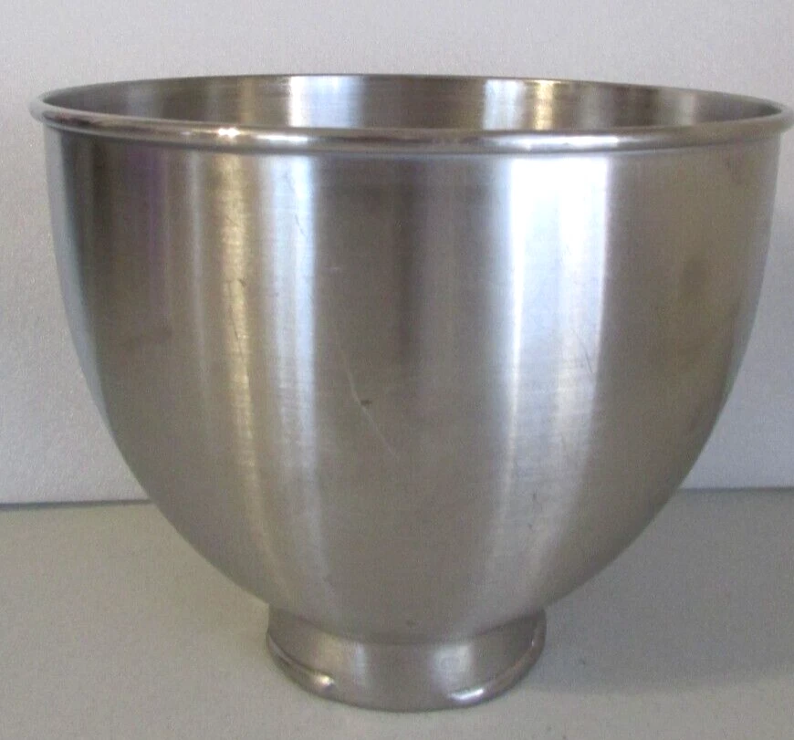 KitchenAid K45 Replacement Stainless Steel 4.5 Qt Bowl Twist Lock (No Handle)