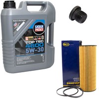 MotoröL Set 5W-30 5 Liter + ÖLfilter SH 4036 P + Schraube FüR Audi Q7 VW Phaeton