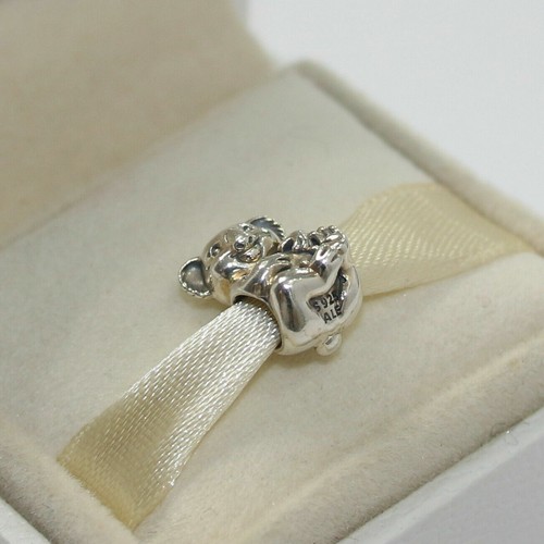 New Authentic Pandora Charm Koala 791951 Bead W Tag & Suede Pouch - Bild 2 von 4