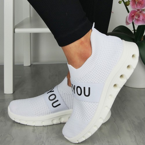 Mujeres Entrenadores para Correr Damas Tenis Sin Cordones Correr Gimnasio Cómodos Moda Zapatos - Imagen 21 de 33