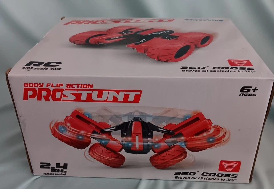 Three King Body Flip Action Pro Stunt Red RC 1/20 Scale Remote Control Car NIB - Image 3 of 4