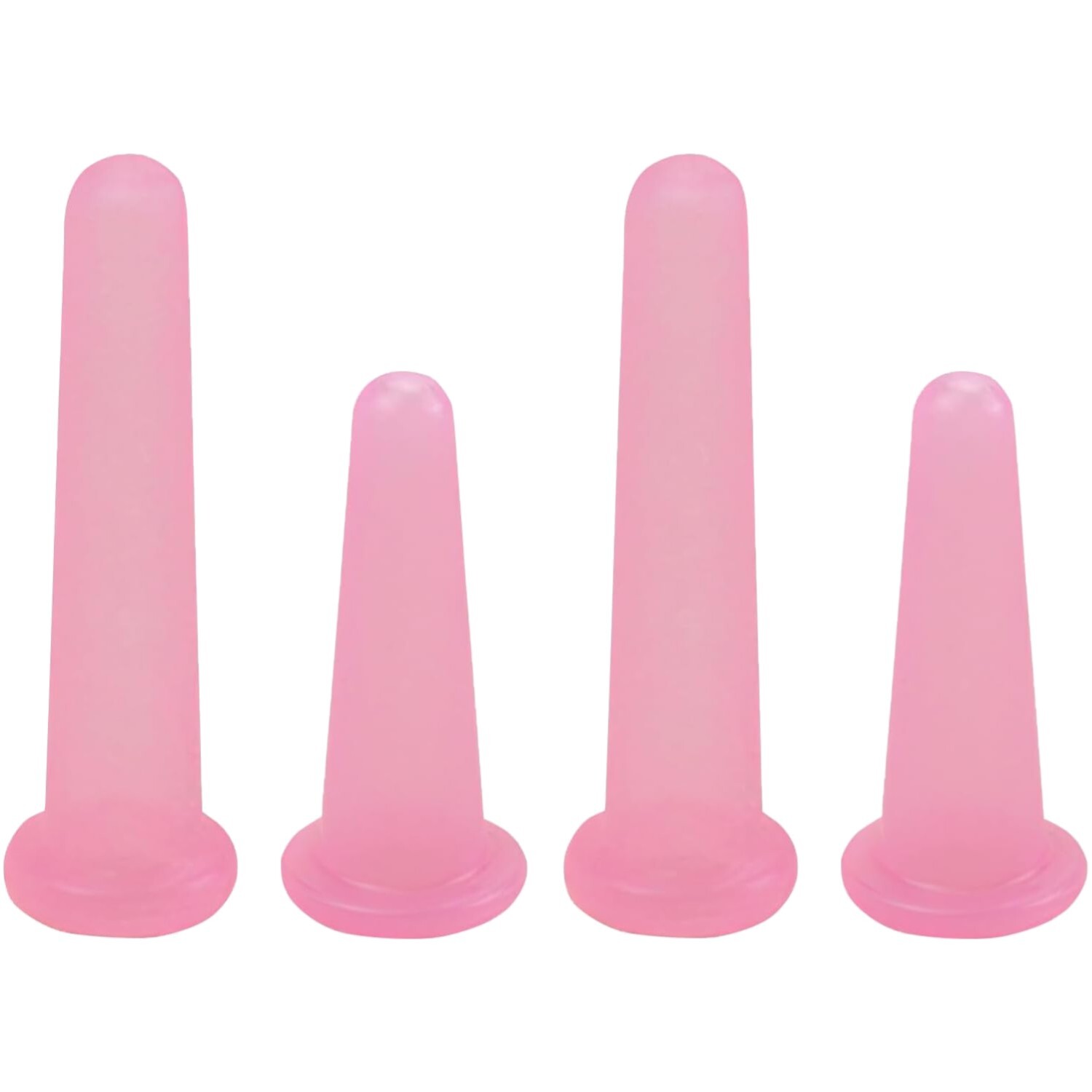 4 Stück Schröpfgläser Silikon Facial Cupping Schröpfgläser Silikon Schröpfen Ges